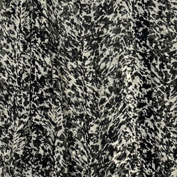 ba&sh Elia Ruffle Button Down Blouse Black White Print Small NWT - Picture 4 of 15